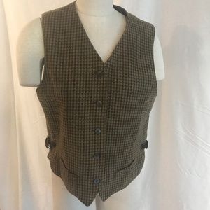 Vintage Liz Claiborne Lizsport Herringbone Vest 10